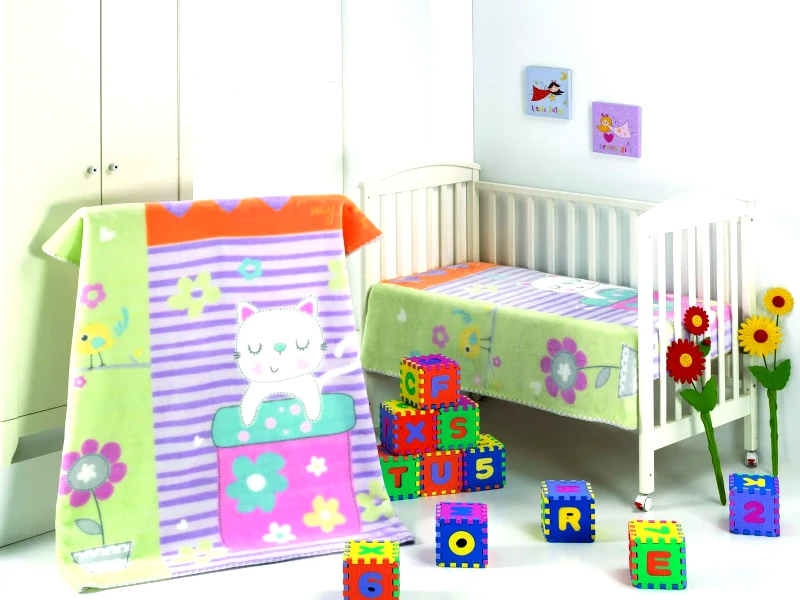 Morven Κουβέρτα Βελουτέ Αγκαλιάς Morven Magic Baby 303 Λιλά 80x110