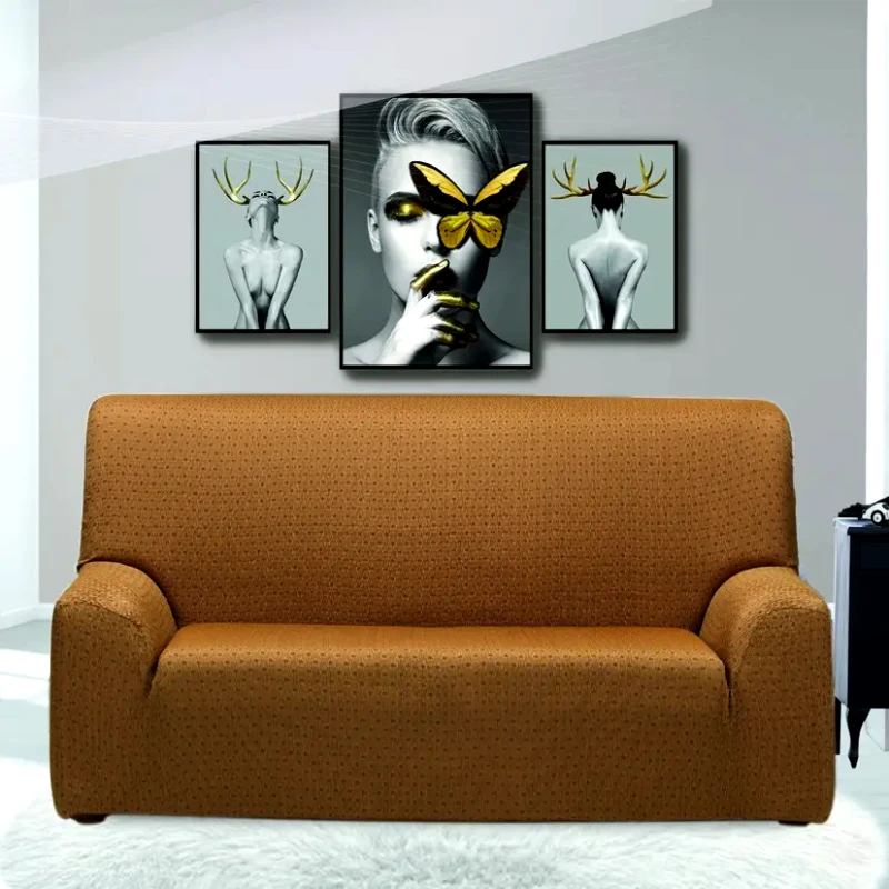 Sb Home Ελαστικό Κάλυμμα Διθέσιου Sb Home Sabrina Beige
