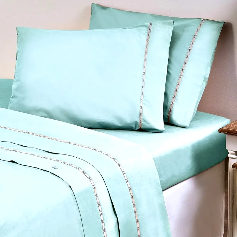 19V69 Σετ Μαξιλαροθήκες 2 Τεμαχίων 19V69 Colori Aqua 50x70
