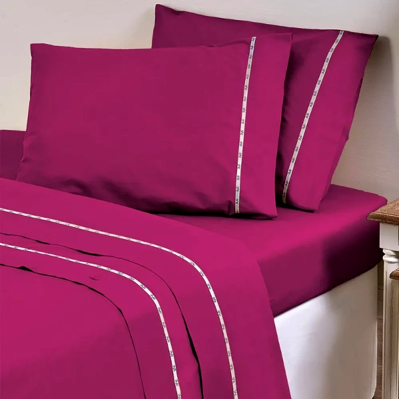 19V69 Σετ Μαξιλαροθήκες 2 Τεμαχίων 19V69 Colori Fuschia 50x70
