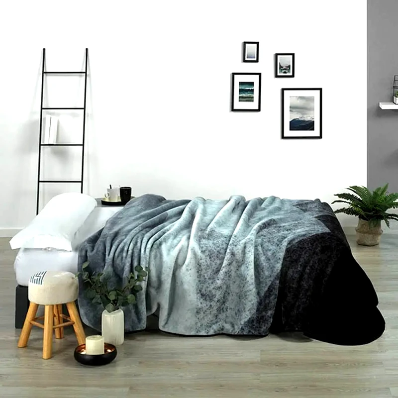 Morven Κουβέρτα Βελουτέ Μονή Morven Harmony J47 Γκρι 170x240