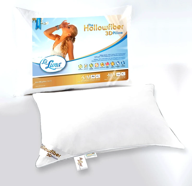 Laluna Μαξιλάρι Ύπνου Μέτριο La Luna 3D Hollowfiber 50x70