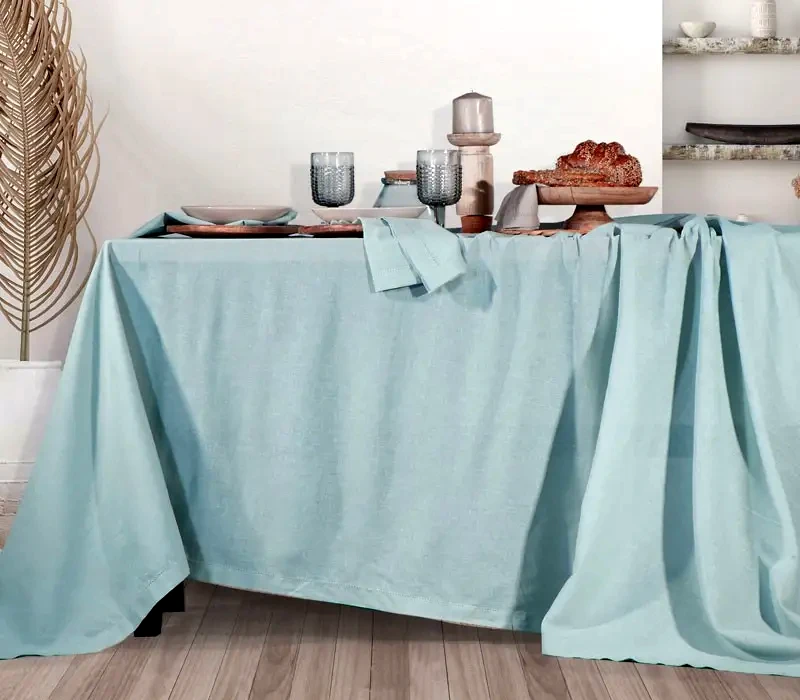 Nef - Nef Τραπεζομάντηλο Nef-Nef Cotton-Linen 150x250 Aqua