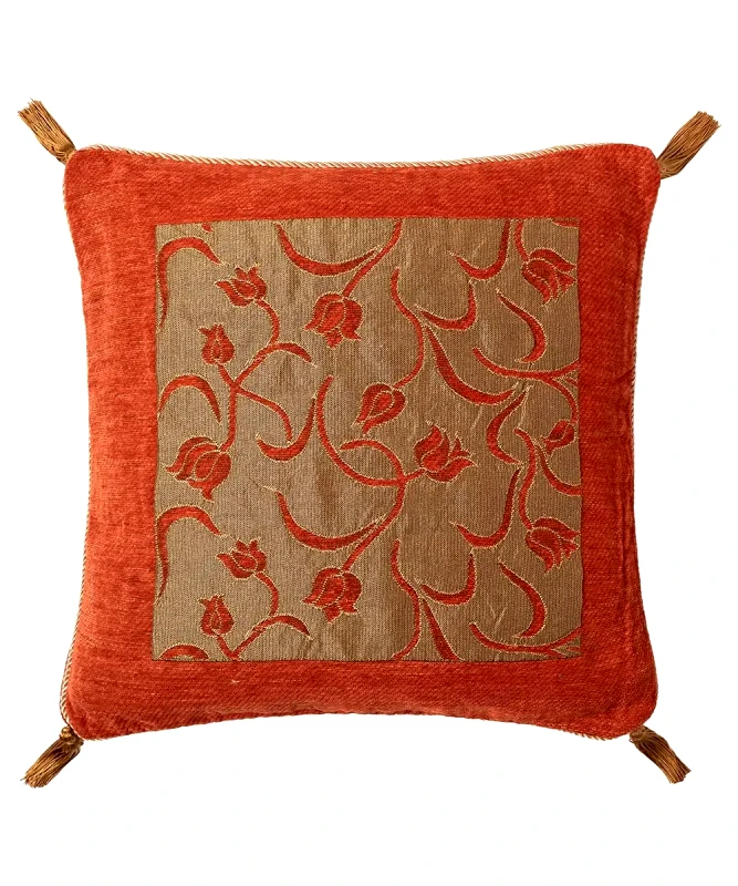 Silk Fashion Μαξιλαροθήκη Διακόσμησης Silk Fashion 5178 Πορτοκαλί 45x45