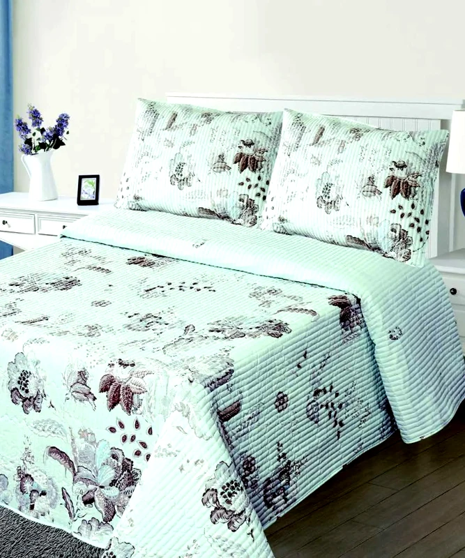 Silk Fashion Σετ Κουβερλί Μονό Silk Fashion 5305 Σιέλ 160x220