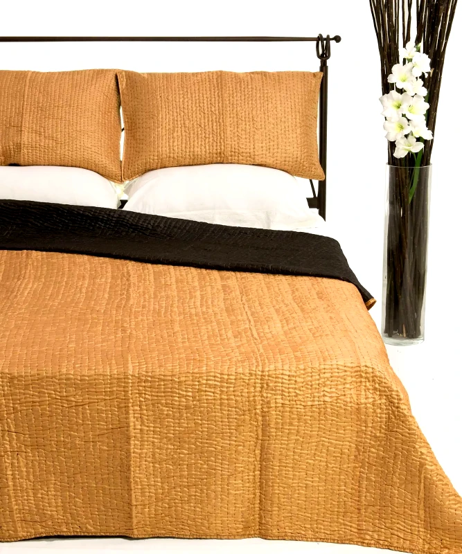 Silk Fashion Σετ Κουβερλί Μονό Silk Fashion 6330 Χρυσό 160x220