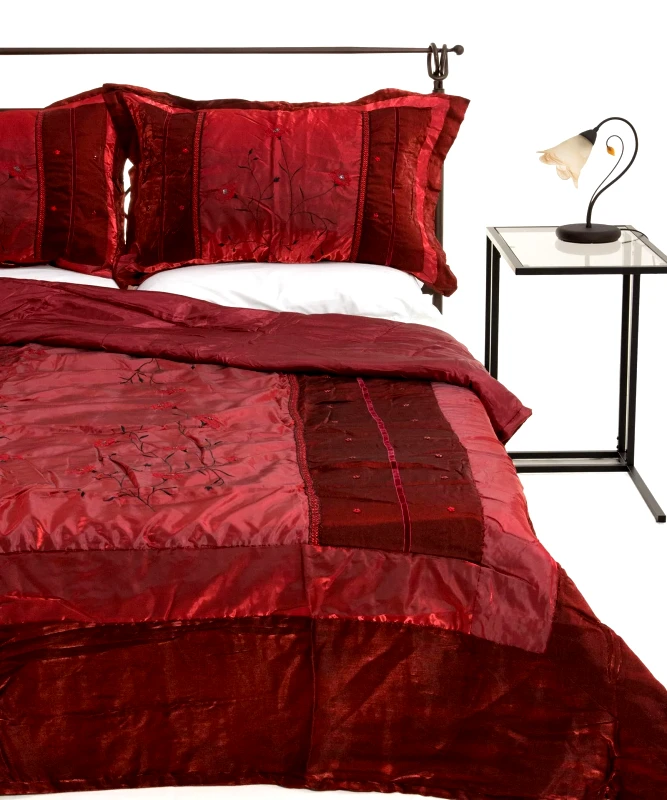 Silk Fashion Σετ Κουβερλί Μονό Silk Fashion 10507 Κόκκινο 160x220