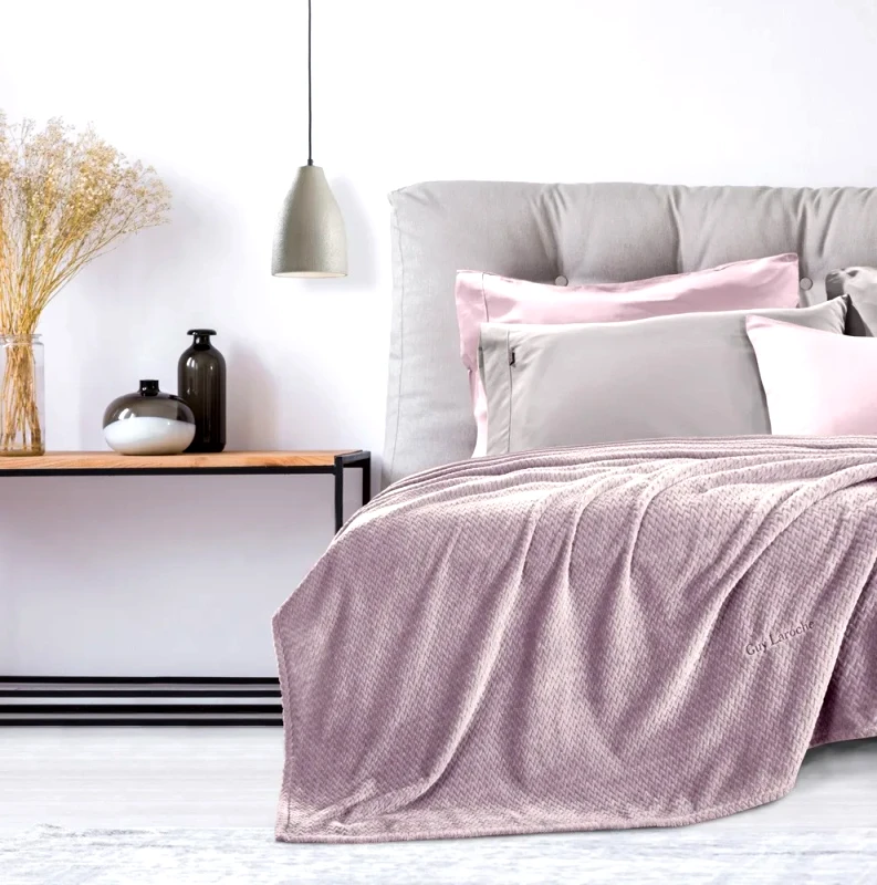 Guy Laroche Σετ Κουβέρτα Υπέρδιπλη 2 Τεμαχίων Guy Laroche Rombus Lilac 220x240