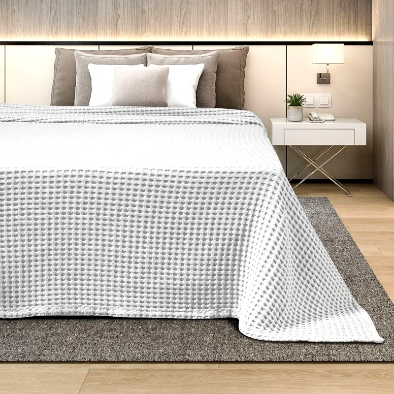 Adam Home Κουβέρτα Πικε Υπερδιπλη 220X240 Adam Home White