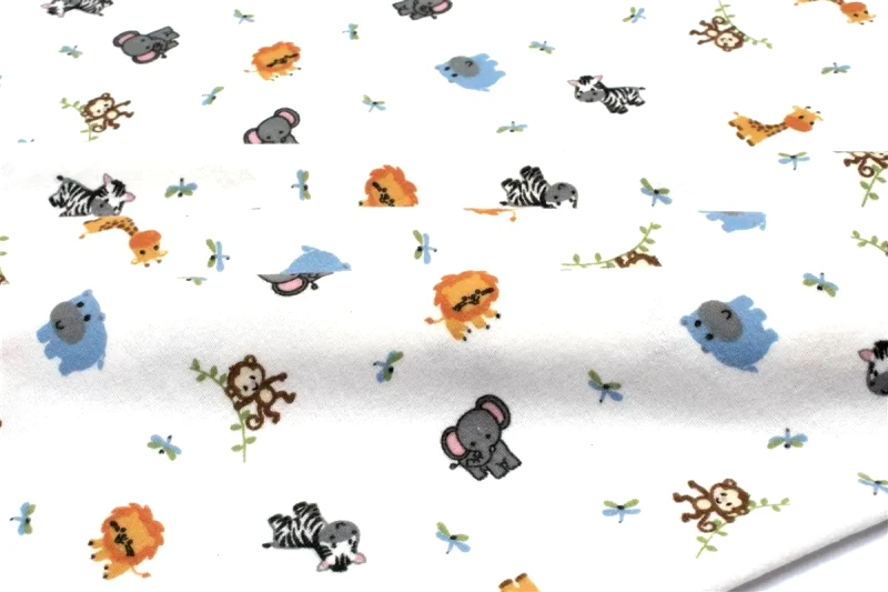 Dimcol Πάνα Φανελένια Dimcol Zoo 29 80X80 White