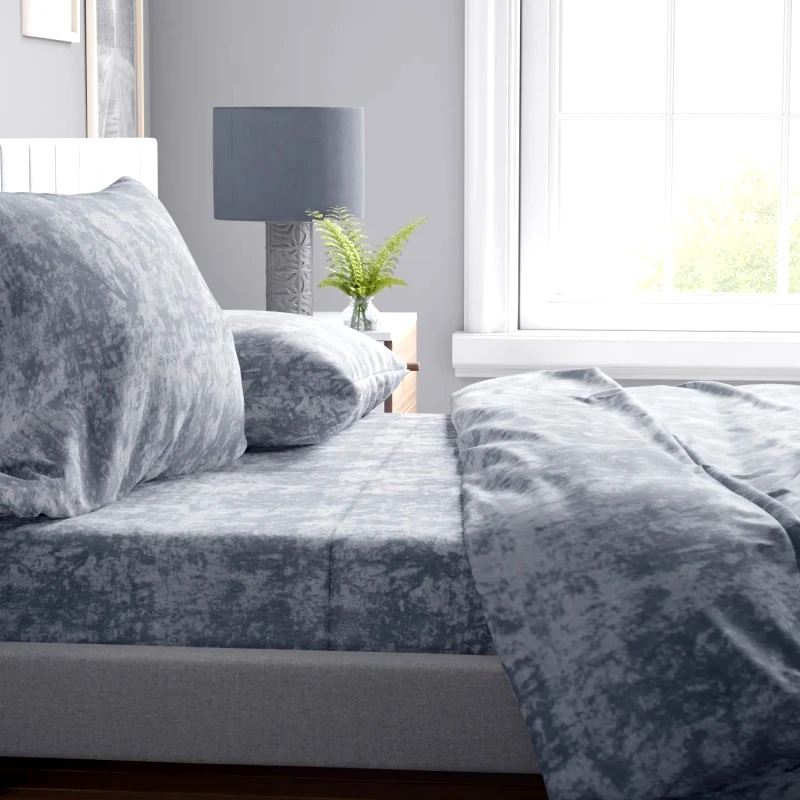 Dimcol Σετ Σεντόνια King Size 4 Τεμαχίων Dimcol Shadow 13 Grey 240x270