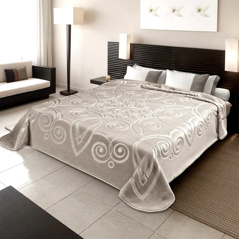 Belpla Κουβέρτα Ισπανίας Μονη 160X220 Belpla Ster 516 Taupe