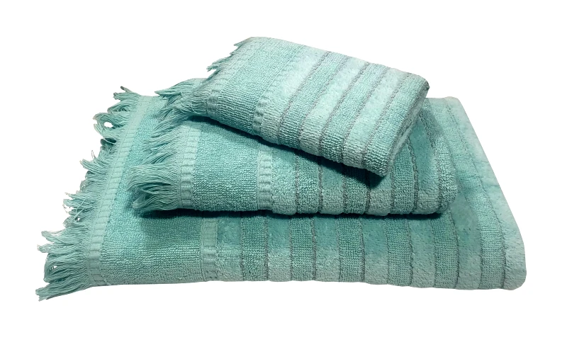 Le Blanc Πετσέτα Le Blanc Πεννιέ Ζακάρ 550gr/m2 PAROS Mint Χειρός 30x50