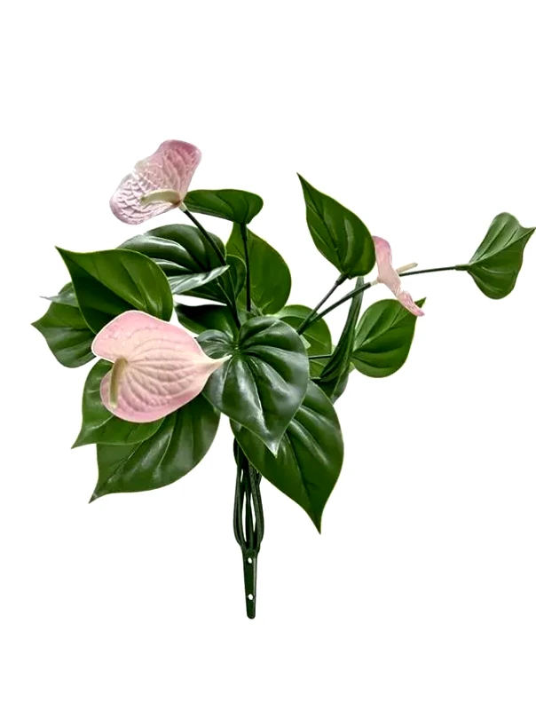 New Plan Διακοσμητικό Μπουκέτο (Σετ 10τμχ) Amalfi W030 Pink Palm Newplan
