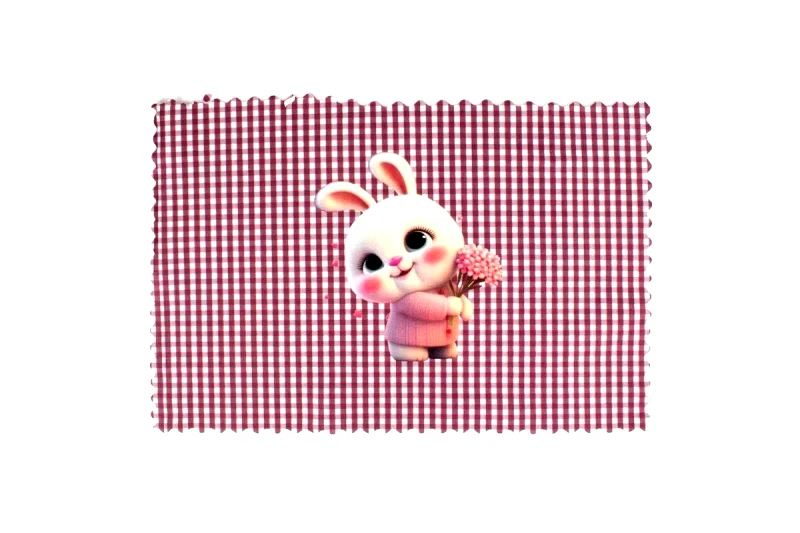 Dimcol Σουπλά Φαγητού Dimcol Cute Bunny 37 35X50 Μπορντό