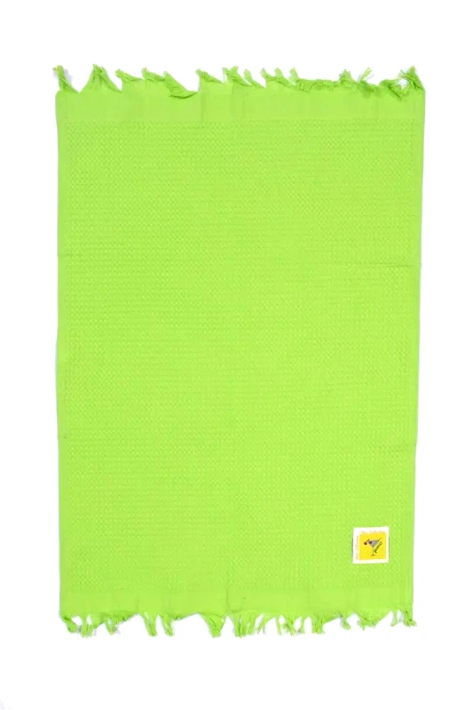 Dimcol Ποτηρόπανο Dimcol Πικέ Cocktail 45X65 Λαχανί Με Κρόσσι 100% Cotton