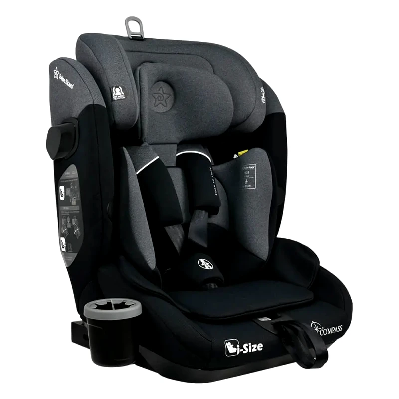 Bebe Stars Κάθισμα Αυτοκινήτου Bebe Stars Compass Isofix I-Size 76-150Cm Steel Grey