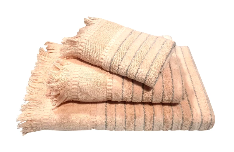 Le Blanc Πετσέτα Le Blanc Πεννιέ Ζακάρ 550gr/m2 PAROS Peach Προσώπου 50x90