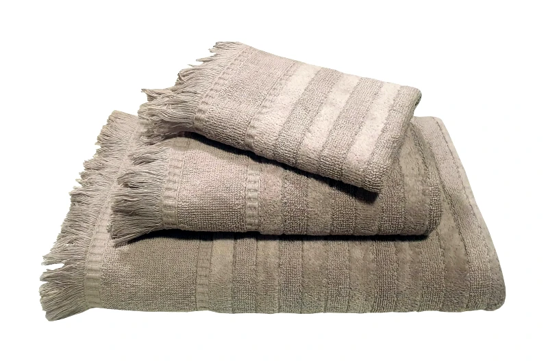 Le Blanc Πετσέτα Le Blanc Πεννιέ Ζακάρ 550gr/m2 PAROS Grey Σώματος 70x140