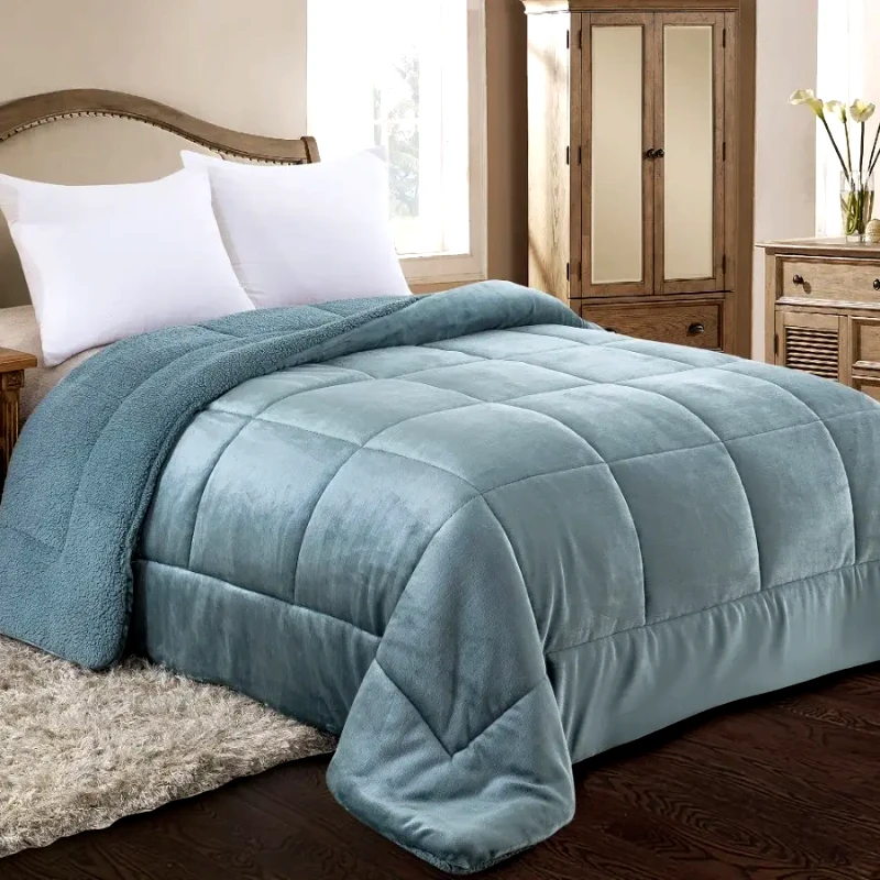 Adam Home Κουβερτοπάπλωμα Υπέρδιπλο με Sherpa Adam Home 805 Laguna 220x240
