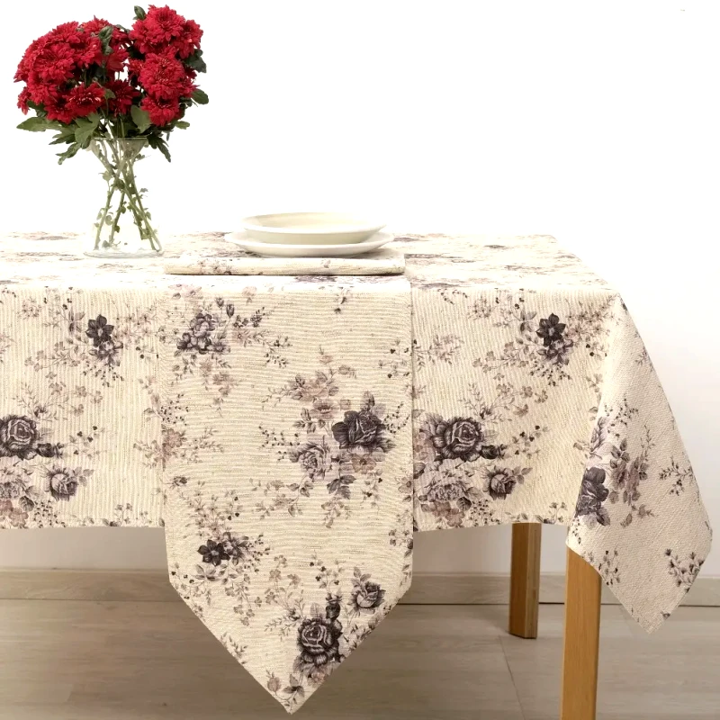 Dimeco Τραπεζομάντηλο Dimeco 135x180 8150 Grey