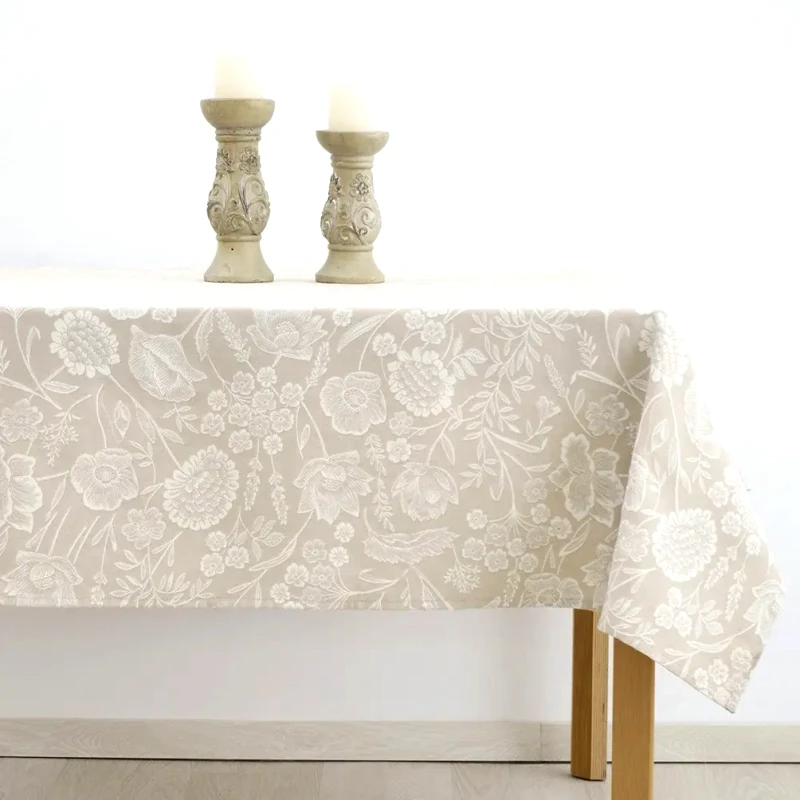 Dimeco Τραπεζομάντηλο Dimeco 135x135 8095 Beige