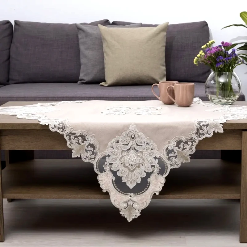 Dimeco Καρέ Dimeco 100x100 2134 Beige
