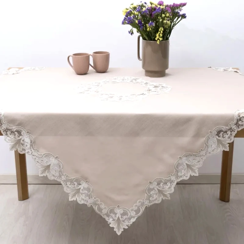 Dimeco Τραπεζομάντηλο Dimeco 140x140 2134 Beige