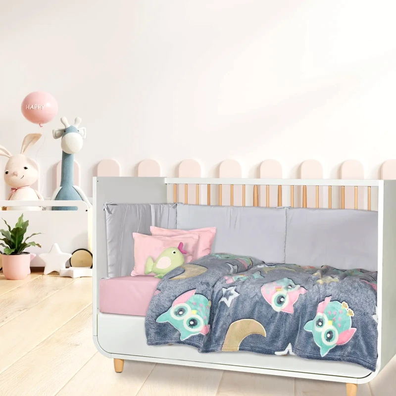 DAS BABY Κουβέρτα Fleece Φωσφοριζέ Αγκαλιάς Das Baby Relax 4864 80x110