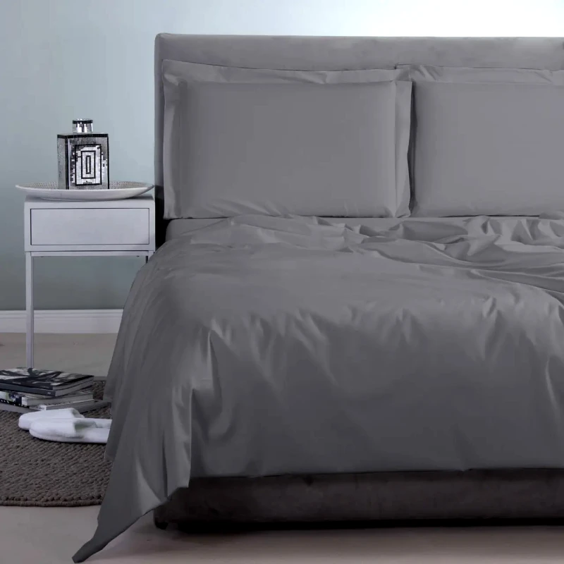 Aslanis Home Σεντόνι King Size Aslanis Home Γκρι/Ανθρακι 250x270