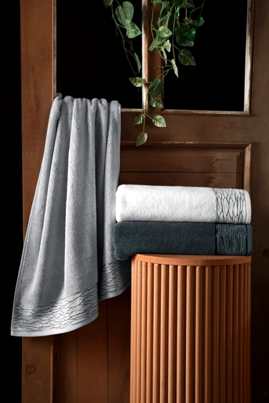 Guy Laroche Πετσέτα Προσώπου Guy Laroche Tiber Silver 50x90