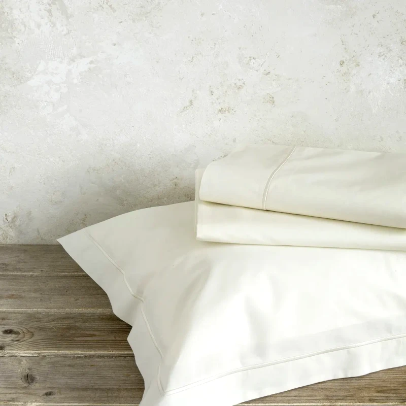 Nima Σετ Σεντόνια King Size με Λάστιχο 4 Τεμαχίων Nima Forever Ivory 180x200+32