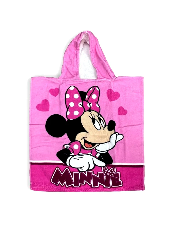 Dimcol Πόντσο Θαλάσσης Quick Dry Disney Home Minnie 202 50x100 Pink