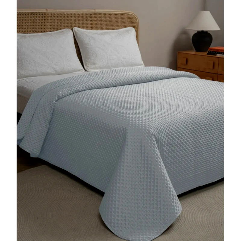 Adam Home Κουβερλι Saten Υπερδιπλο 220Χ240 Adam Home Imperial Light Grey