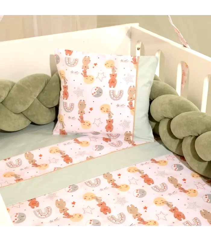 Baby Oliver Baby Oliver Σεντονια Κουνιας 3Τ Σχ 413 Μεντα