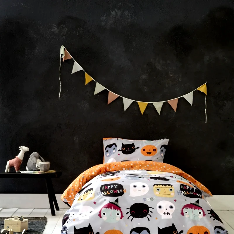 Nima Σετ Παιδική Παπλωματοθήκη Μονή 2 Τεμαχίων Nima Happy Halloween 160x240