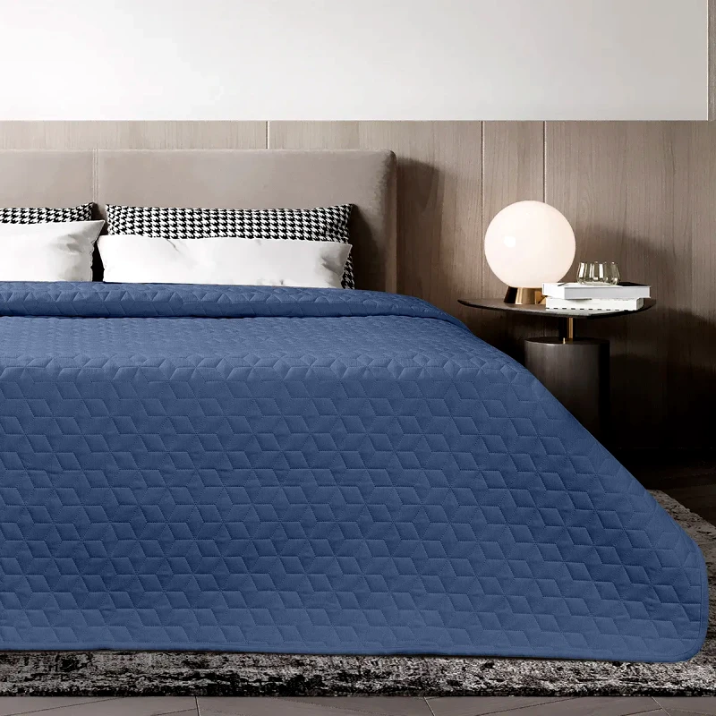 Adam Home Κουβερλι Microfiber Pre-Washed Μονο 160X240 Adam Home Viva Blue