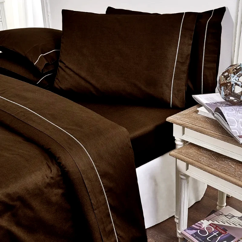 19V69 Σετ Σεντόνια Μονά 3 Τεμαχίων 19V69 Arcobaleno Bello Brown 175x270