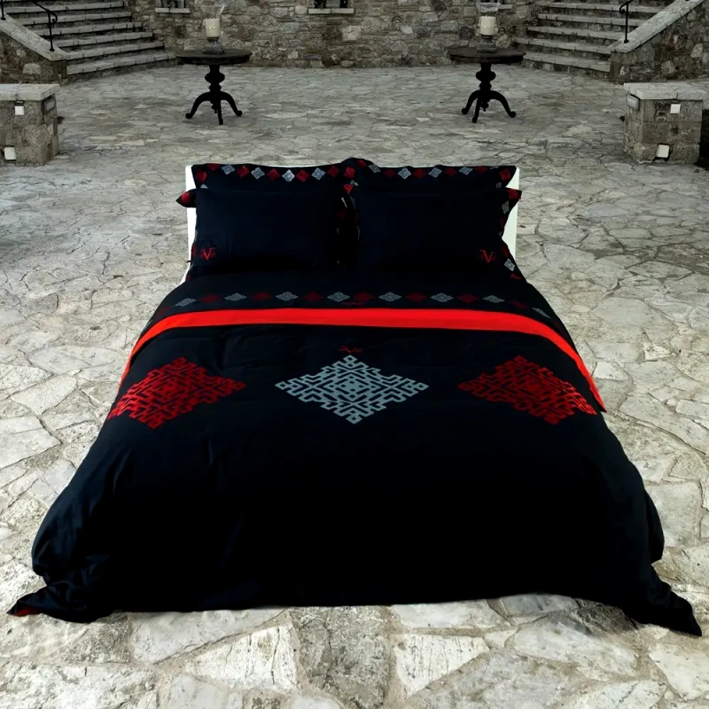 19V69 Σετ Παπλωματοθήκη King Size 3 Τεμαχίων 19V69 Imperia Red 230x250