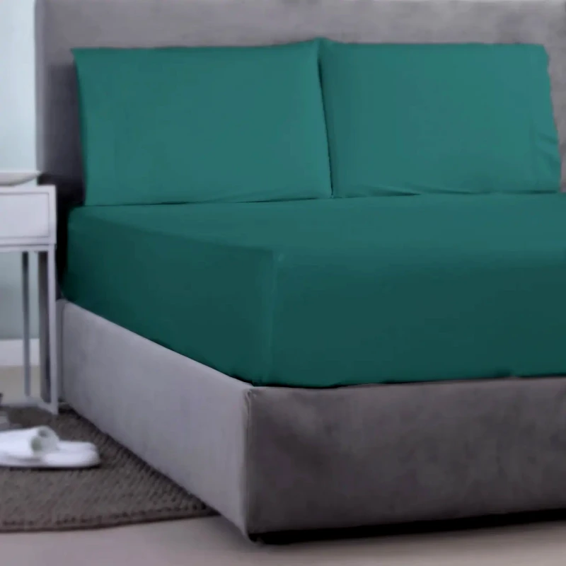 Aslanis Home Σεντόνι Υπέρδιπλο με Λάστιχο Aslanis Home Πετρολ 160x200+35