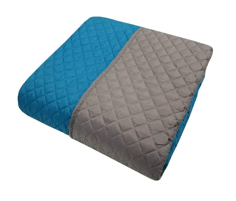 Le Blanc Κουβερλί King Size Le Blanc Ultrasonic Γκρι-Πετρόλ 240x260