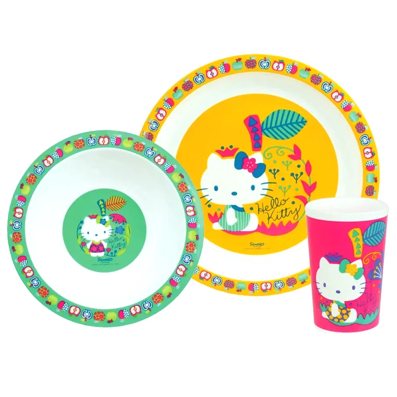 Ango Παιδικό Σετ Φαγητού 3 Τεμαχίων Ango Hello Kitty 005988