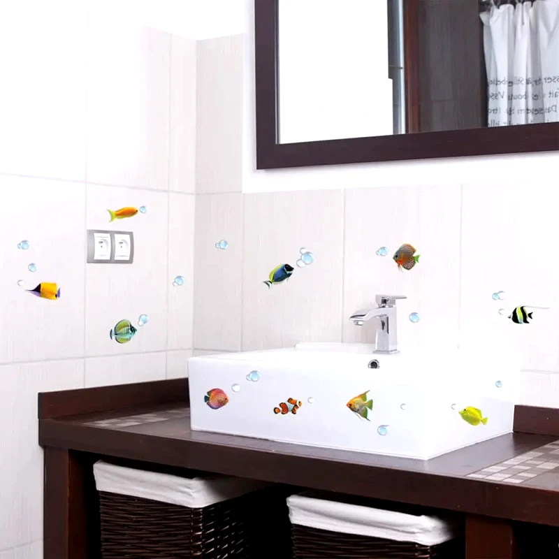 Ango Αυτοκόλλητα Τοίχου Ango Colourful Fishes 59604