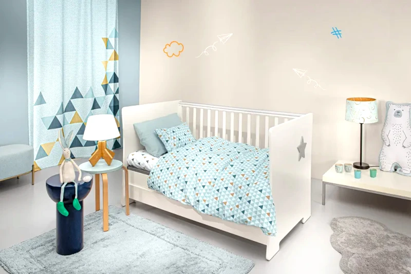 Σετ Σεντόνια Κούνιας 3 Τεμαχίων Guy Laroche Two2Twenty Aqua 115x170 φωτογραφία
