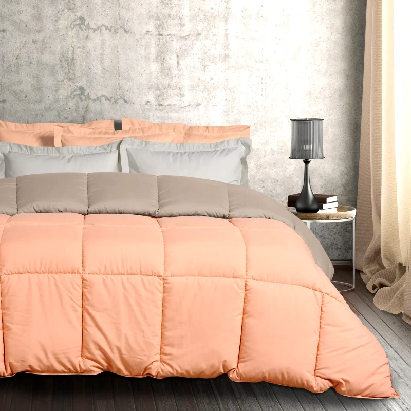 Das Home Πάπλωμα Υπέρδιπλο Das Home 9641 Terracotta-Dark Grey 220x240