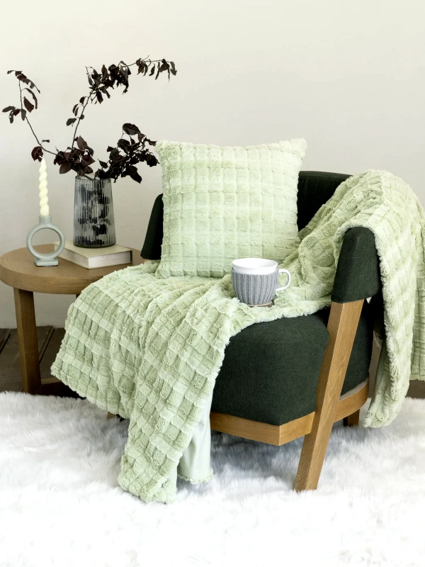 Nima Κουβέρτα καναπέ Nima Weave Mint 130x170