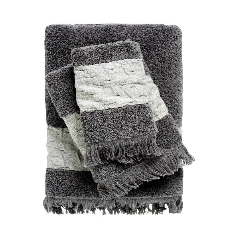 Das Home Σετ Πετσέτες 3 Τεμαχίων Das Home 0746 Dark Grey