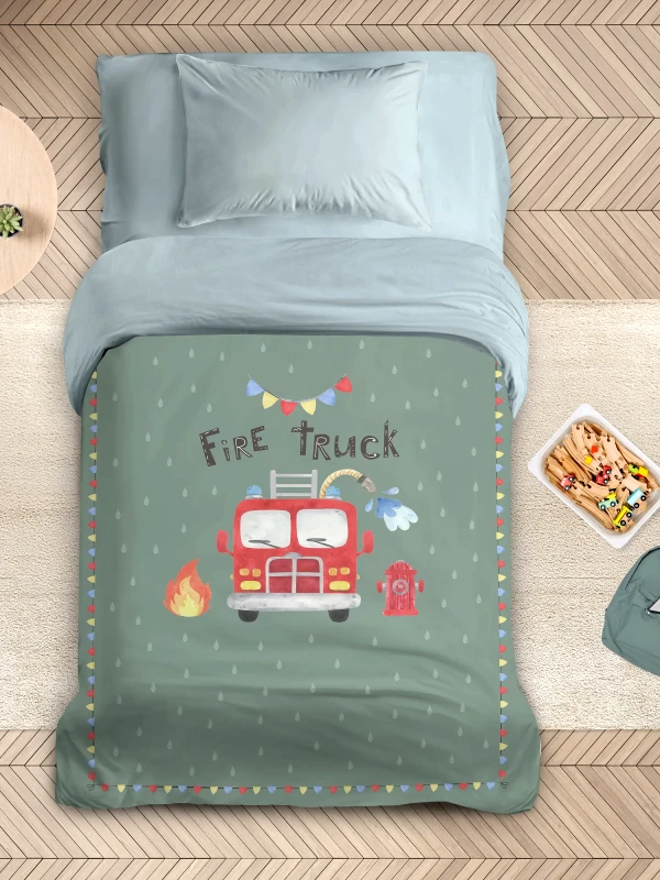 Nima Παιδικό Πάπλωμα Μονό Nima Fire Truck 160x240