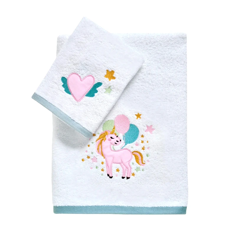 DAS BABY Σετ Βρεφικές Πετσέτες 2 Τεμαχίων Das Home 4919 White-Mint-Pink