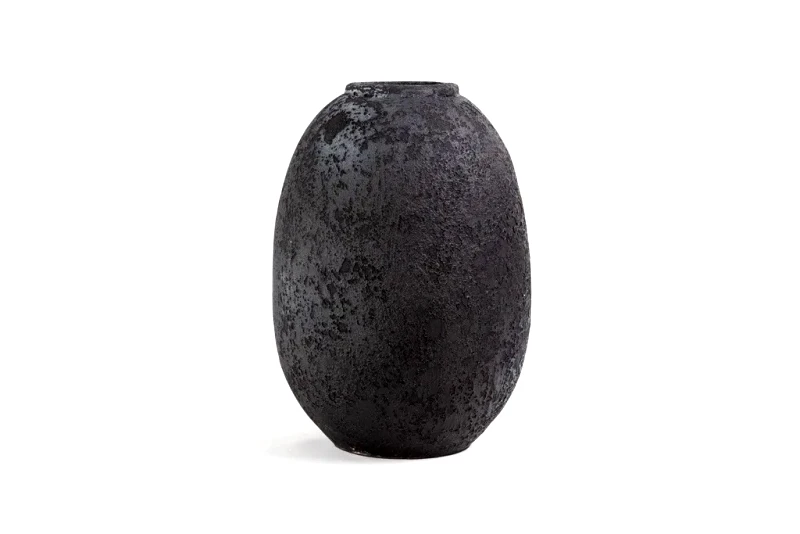 SOULWORKS Κεραμικό Διακοσμητικό Βάζο Siso Nic Black Spot Gray Large (27x27x40) Soulworks 0630058